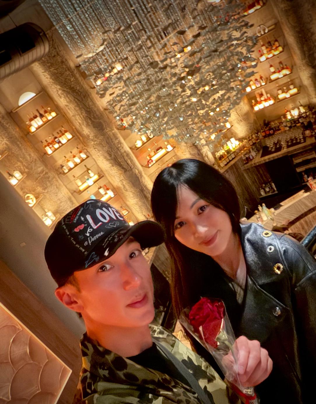 吴尊、林丽吟超充实有情调的情人节！
女儿Neinei 去参加排球比赛，Max 去