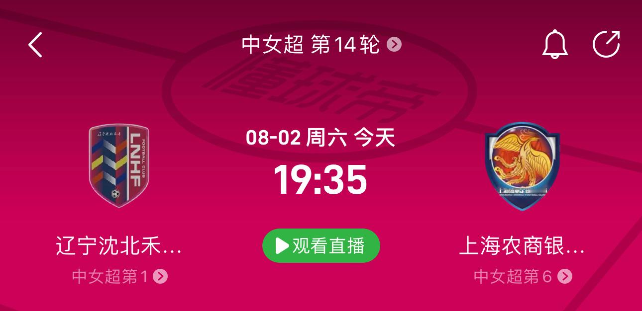 今天中甲联赛辽宁铁人和广东广州豹的比赛开球时间是19:00，中女超联赛辽宁沈北禾