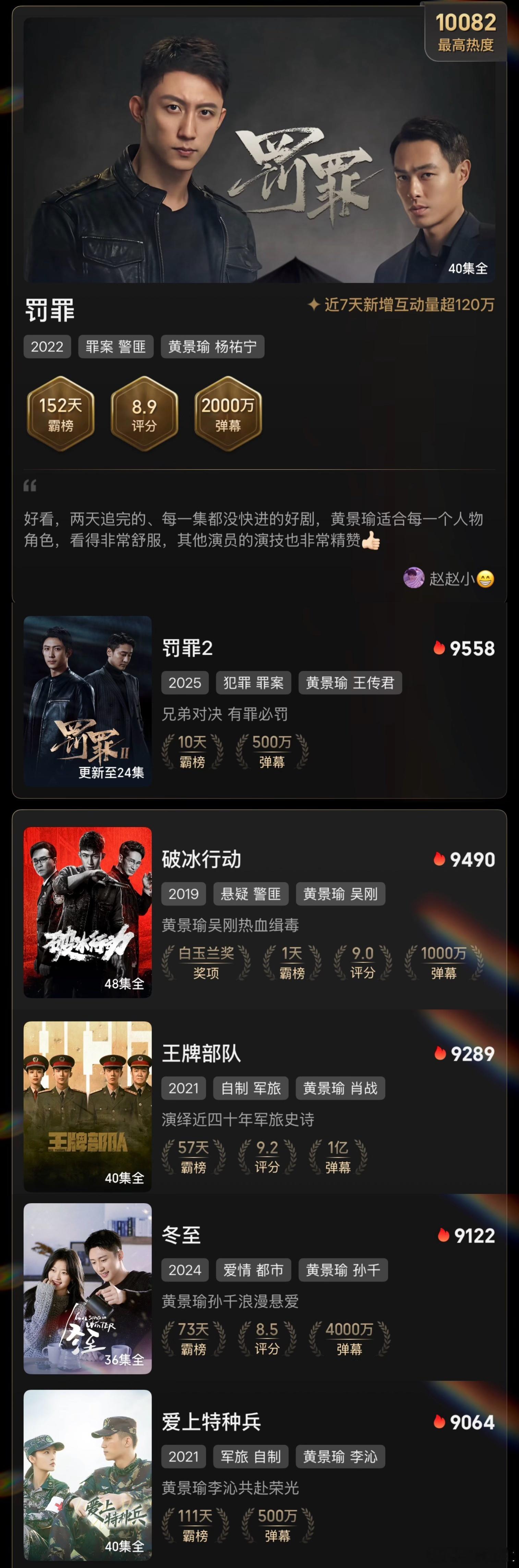 黄景瑜自己追着自己跑黄景瑜真是演技派担当！新剧里展现刑警复杂心理，老剧也被观众津