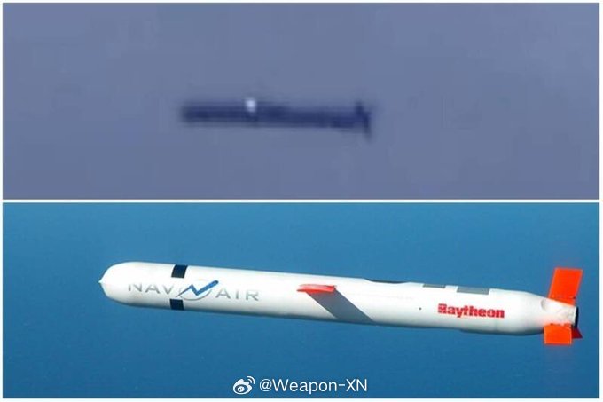 #兵器影像[超话]# 台湾自制HF-2E“雄升”巡航导弹与美国“战斧”巡航导弹对