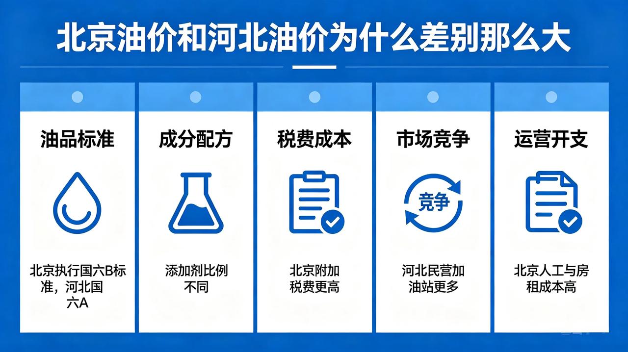 北京的加油站92号油8块多，河北的加油站92号油只有6块多，相差两块多钱，两地的