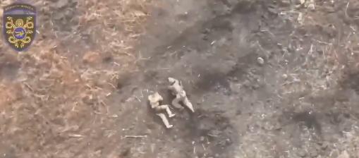 组图：两名俄军组成的渗透小队在前沿像蟾蜍一样在地上爬行被乌军无人机炸毙

如此愚
