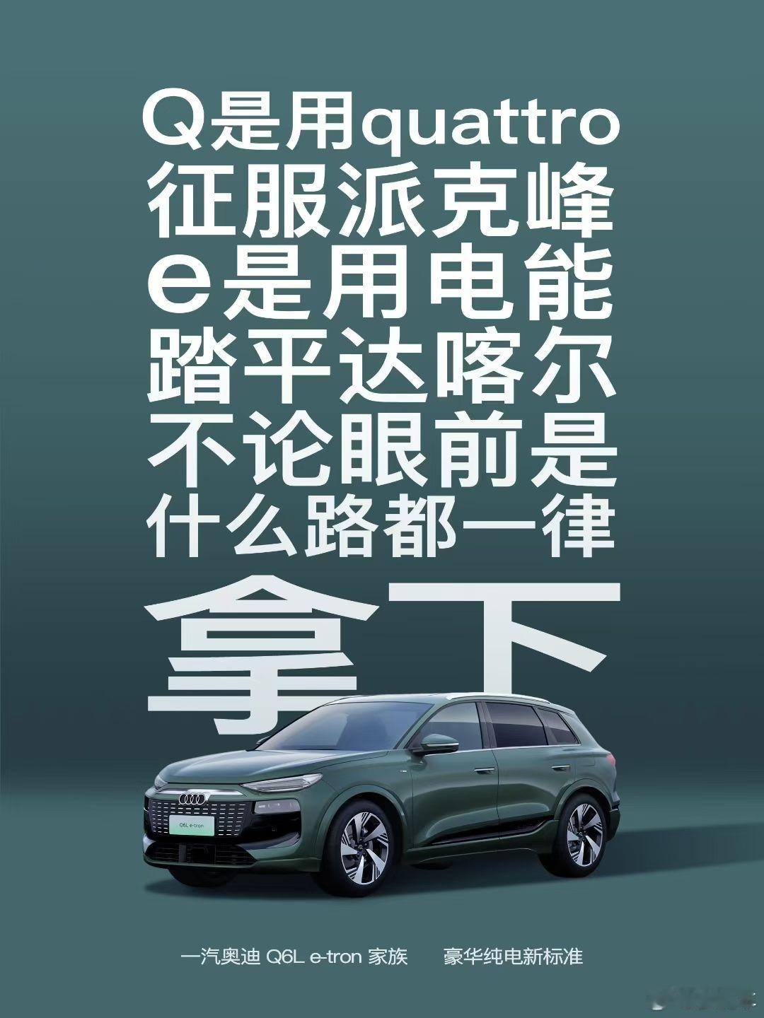 奥迪的这组海报很有意思网上吵的你一句我一句，一会像MPV一会又是消费级芯片，本质