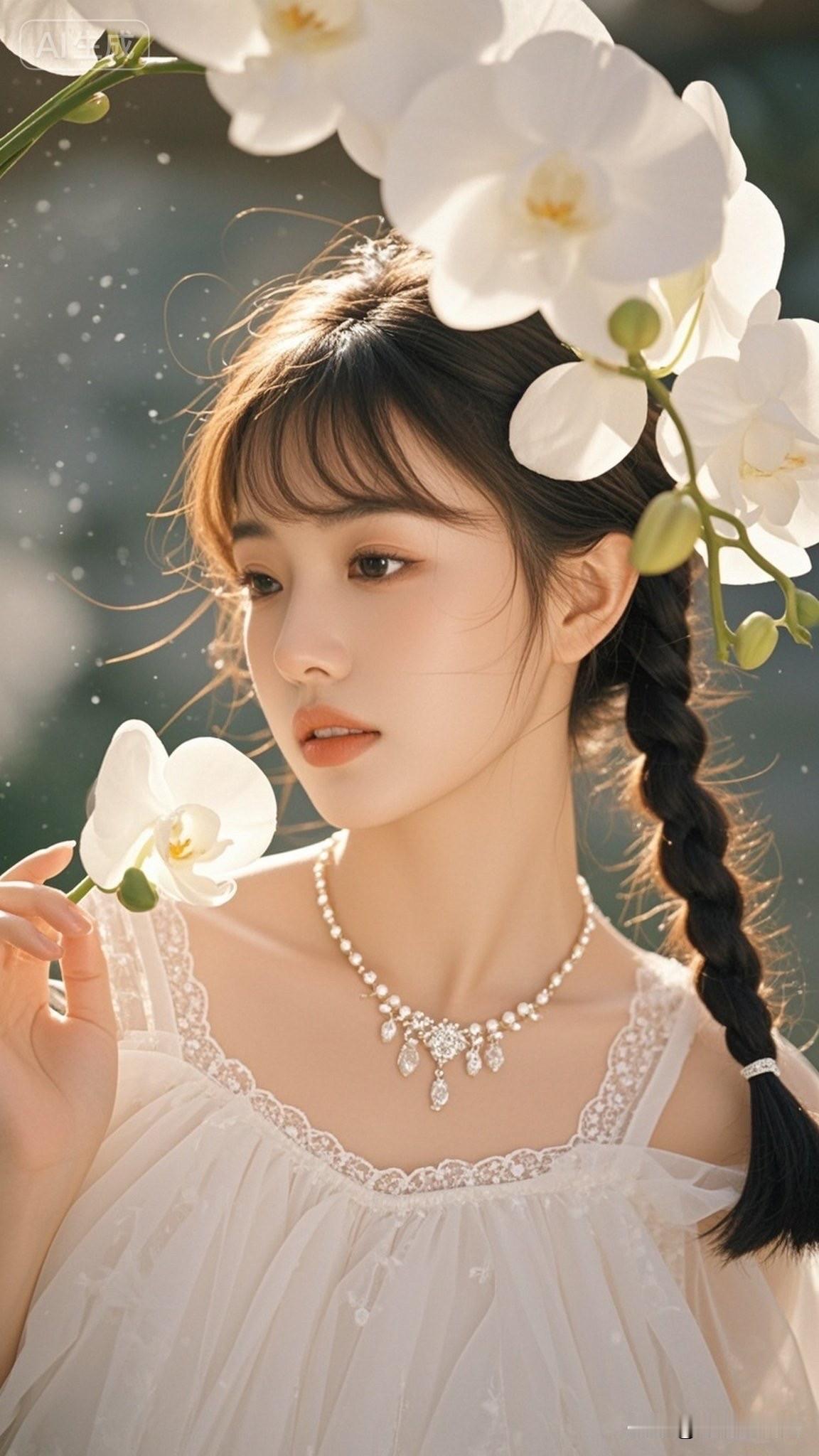 春日浪漫，蝴蝶翩翩，少女与花共舞。🌸🦋💃