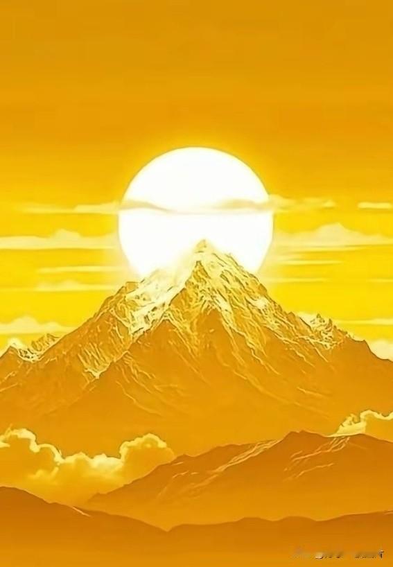 日照金山，财满人间。