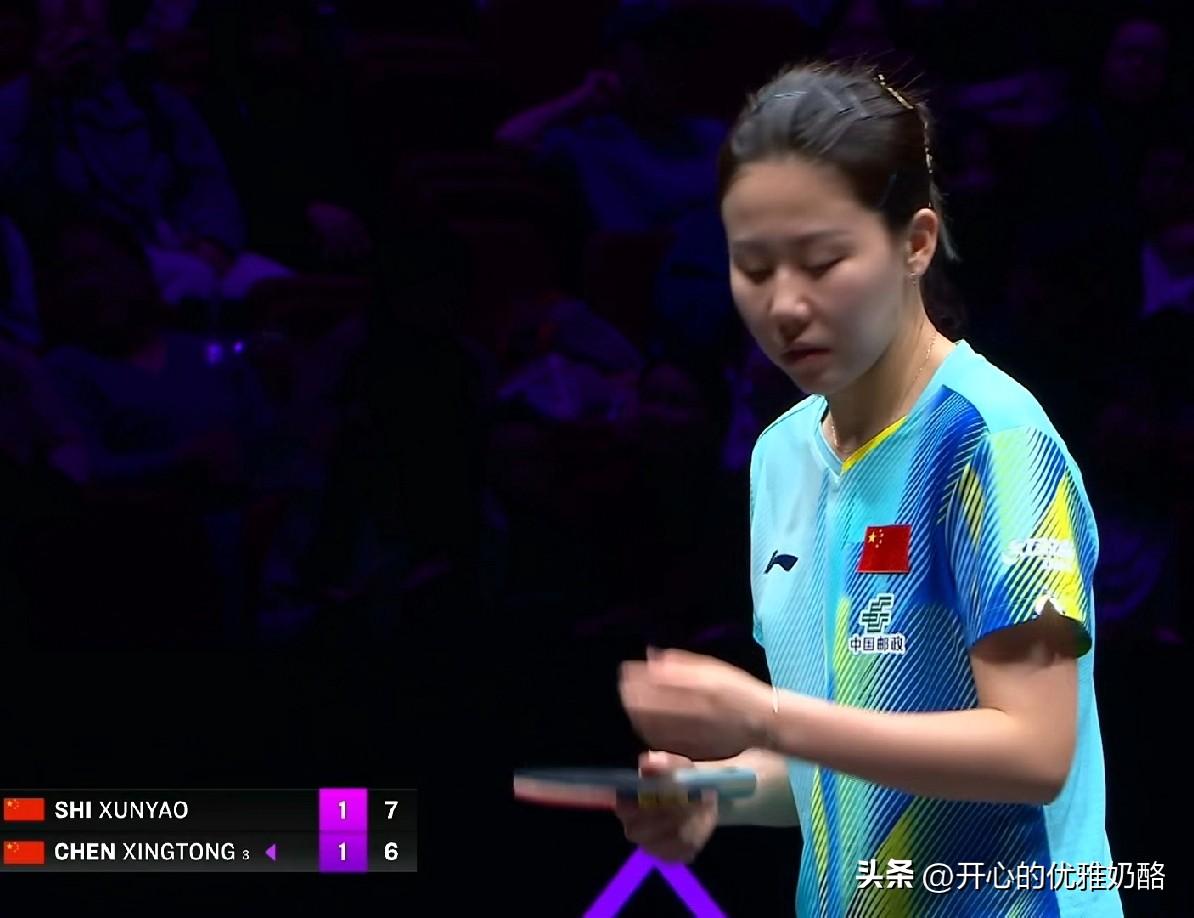 陈幸同输的莫名其妙，下半区还指望你扛大旗。
同同开局11-7先下一局，然后就是大