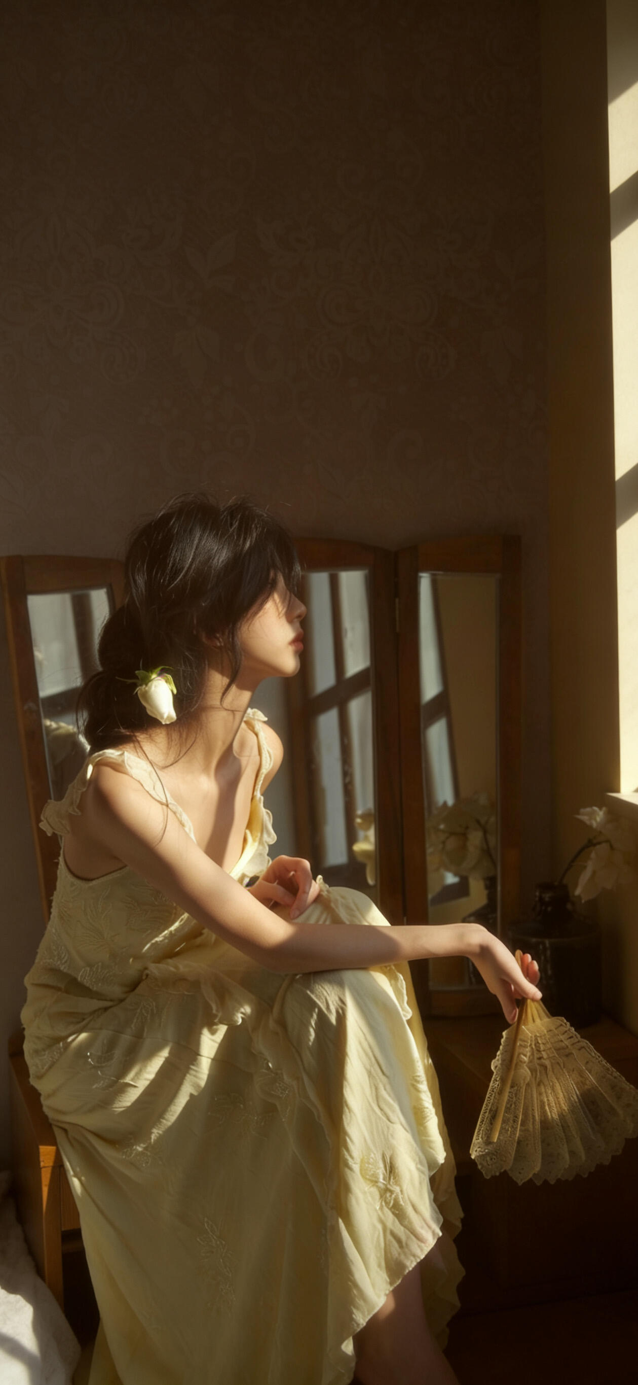 𝐒𝐇𝐀𝐑𝐄｜氛围感美女壁纸｜全屏高清｜图源网络 