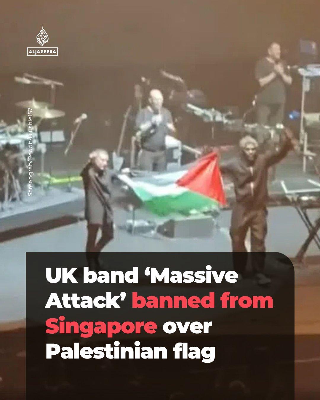 后续........
新加坡警方调查英国电音组合Massive Attack在本
