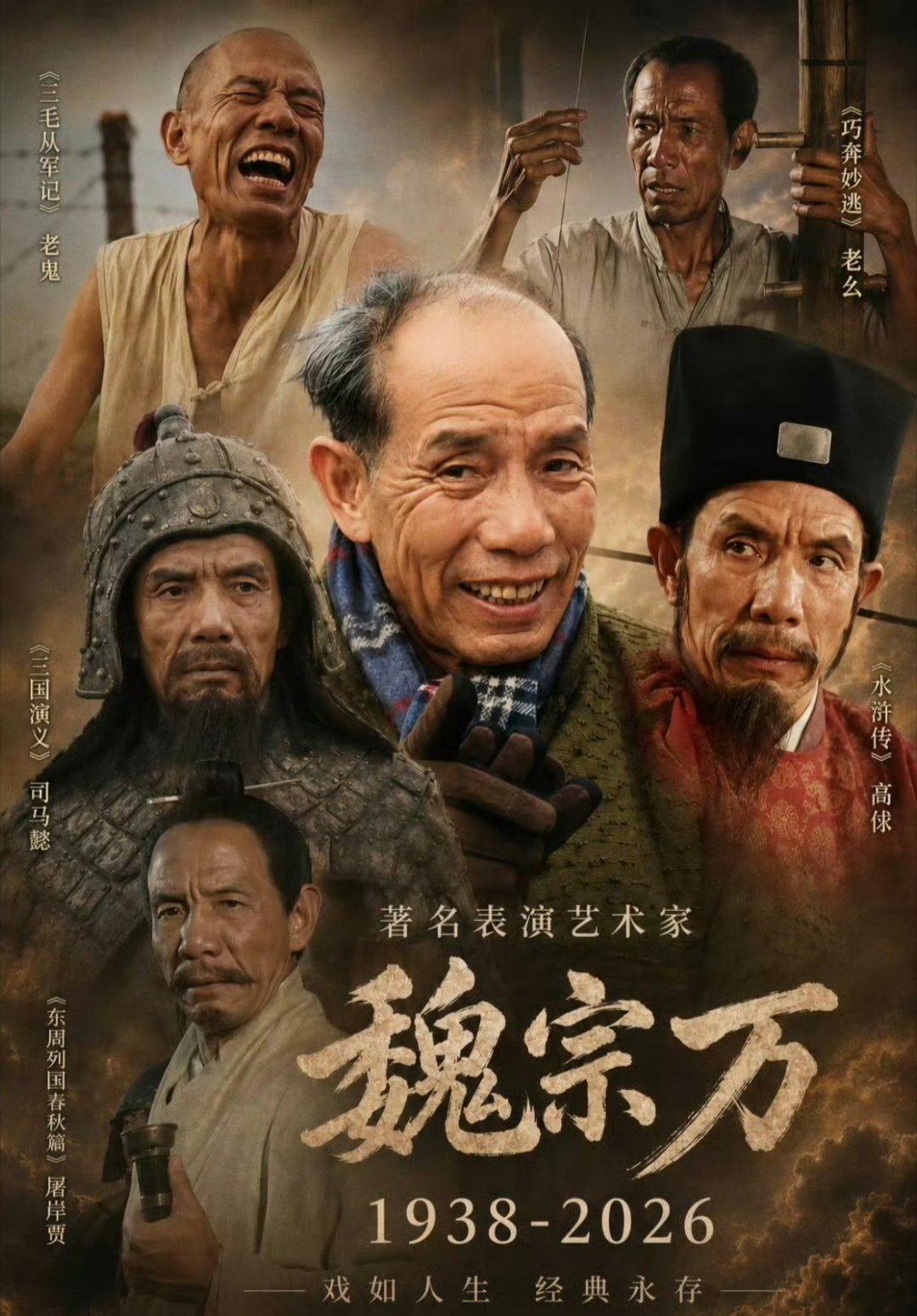 演员魏宗万去世不敢相信…