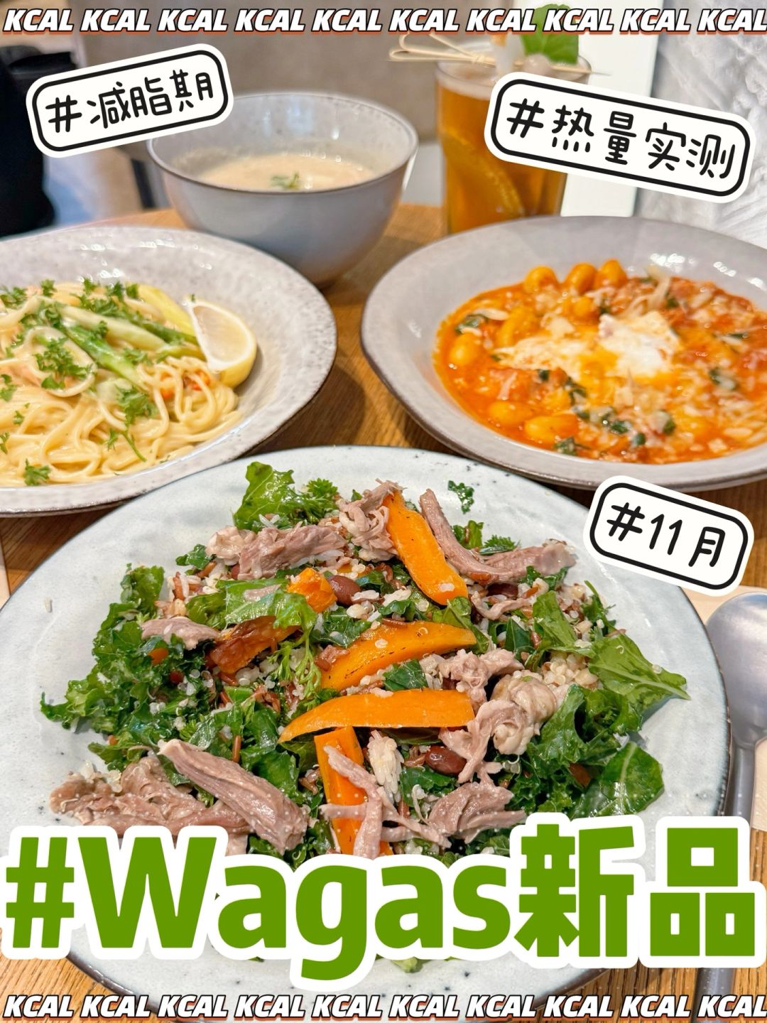 Wagas热量测评 ‼️11月季度新品暖乎乎🆕