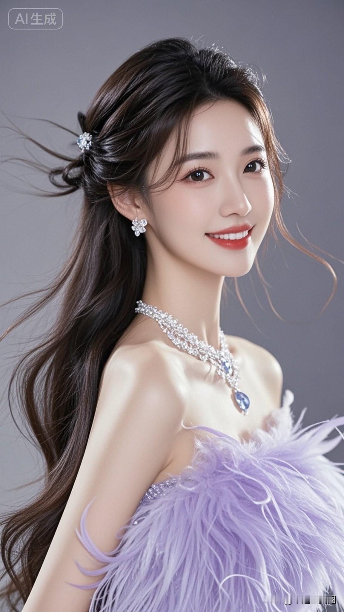 这个美女真漂亮，头发编得好精致！