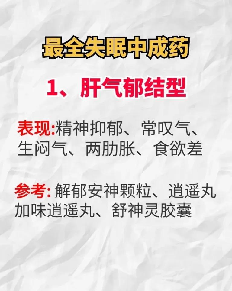失眠困扰着许多人，而中成药是常见的治疗方法之一。今天，我们将为您介绍八种失眠中成