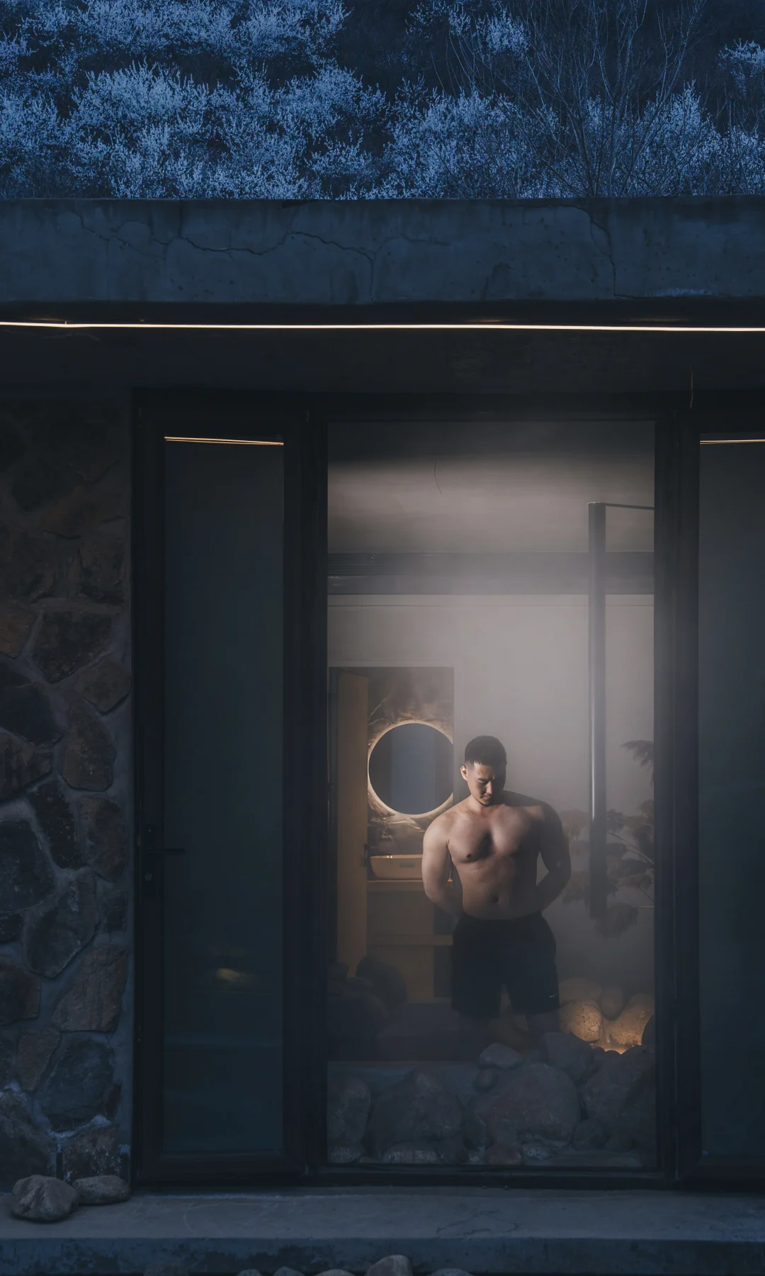 花雪下的私汤屋