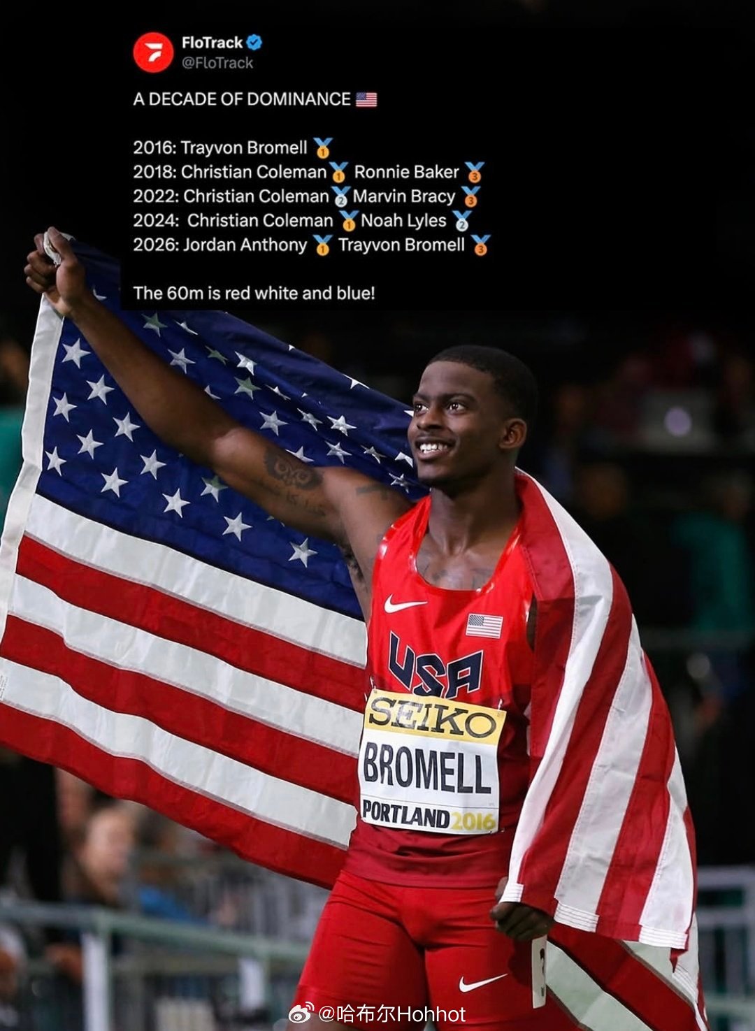 这十年，60米是美国的天下田径说一哈2026年托伦室内田径世锦赛你不知道的田径故
