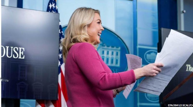 [美方表态支持英首相查戈斯群岛立场 同时强调军事存在权]
白宫新闻秘书卡洛琳·莱