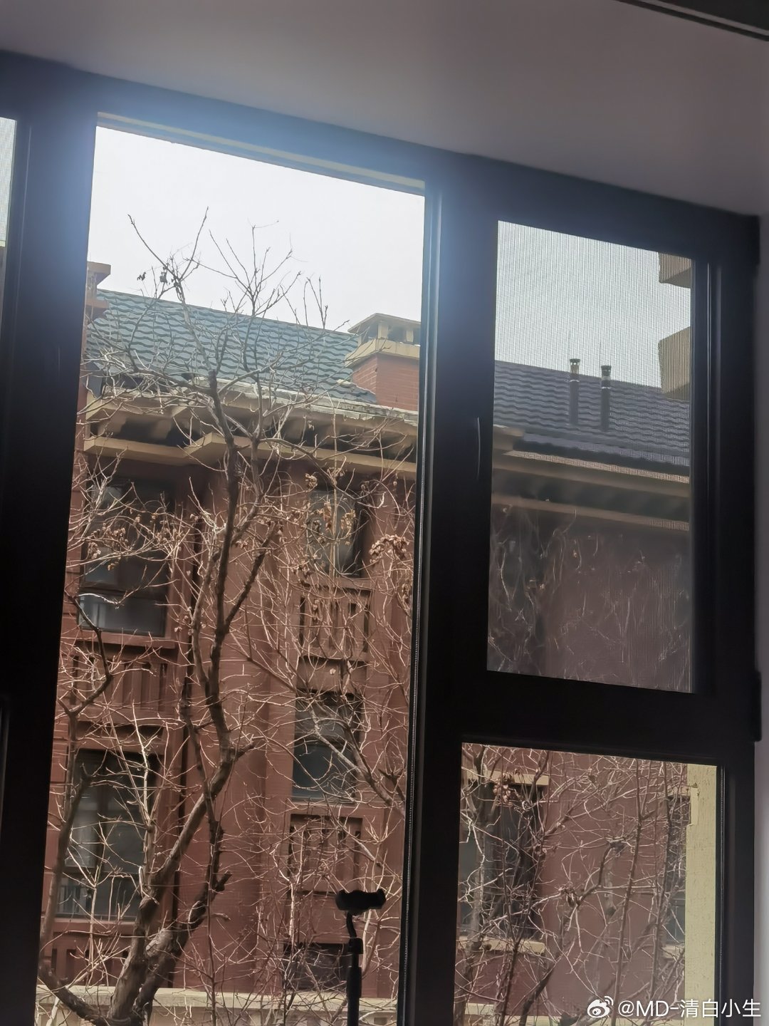 这天怎么还越来越冷了呢，外面阴沉沉的 