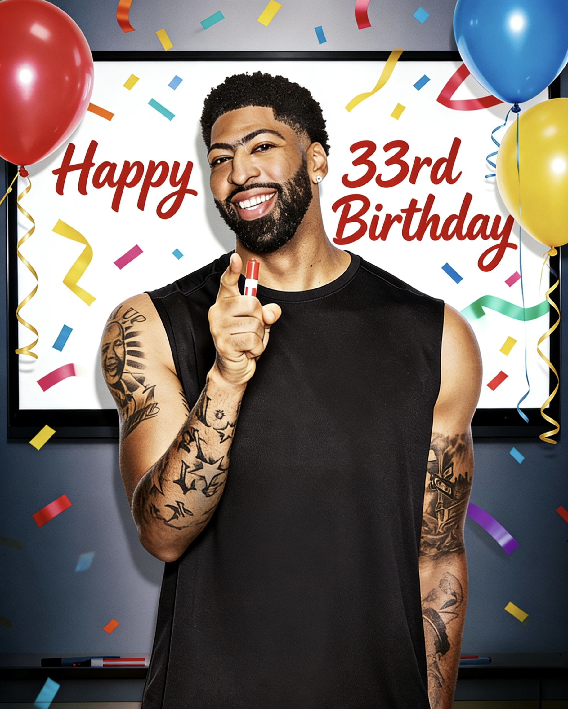 浓眉33岁生日快乐！早日回归！安东尼戴维斯