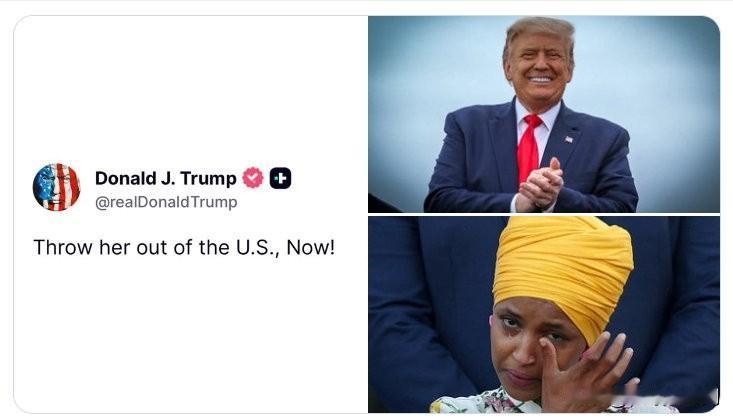 特朗普总统：把她扔出美国！ ​