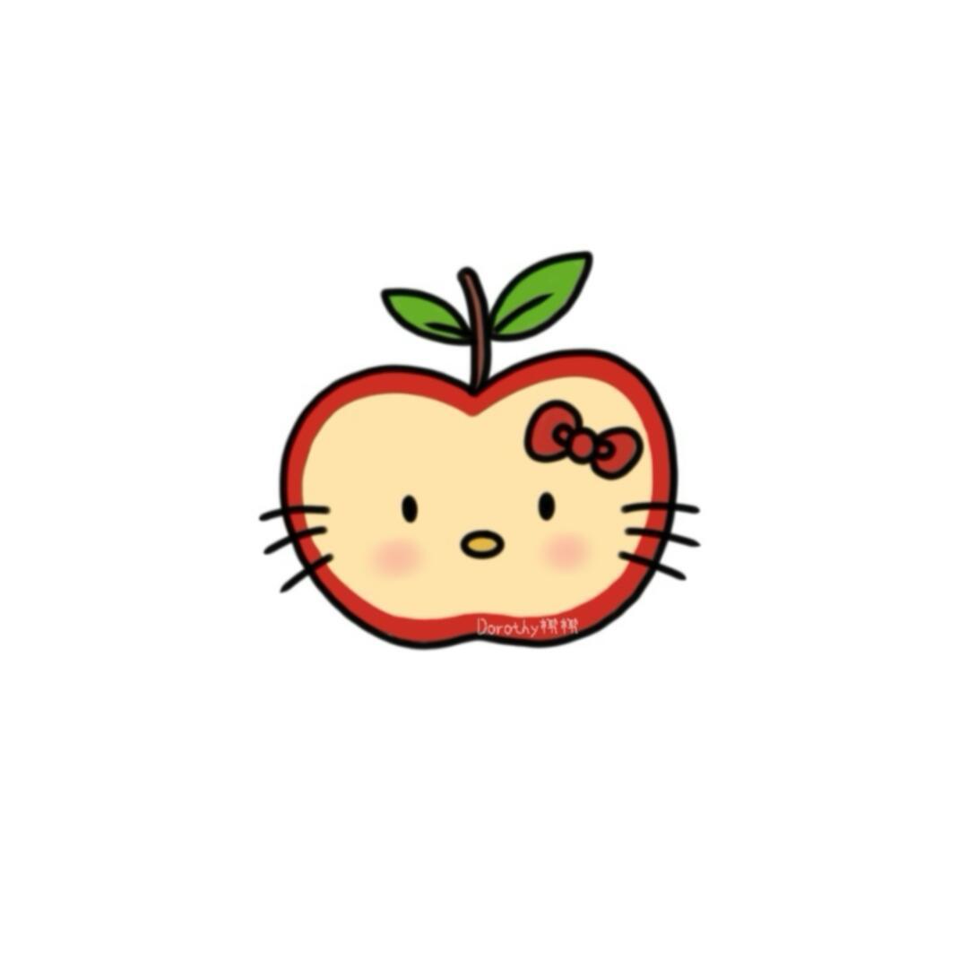 Hellokitty头像-水果系列 