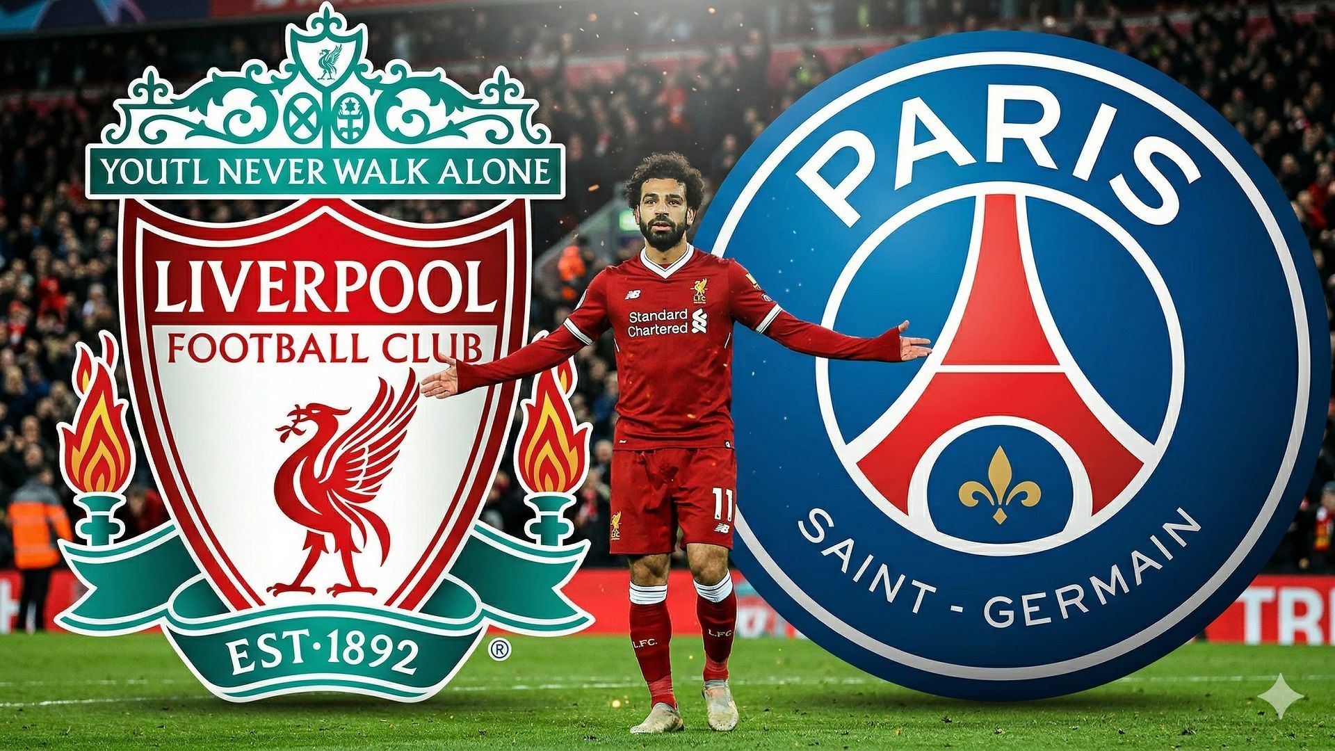 明晨欧冠1/4决赛次回合，利物浦坐镇主场迎战巴黎。首回合红军客场0-2落败，已无