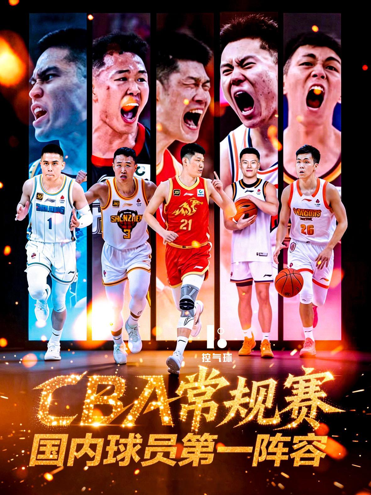 2025-2026 赛季 CBA 常规赛国内球员第一阵容（官方）：前场：胡金秋（