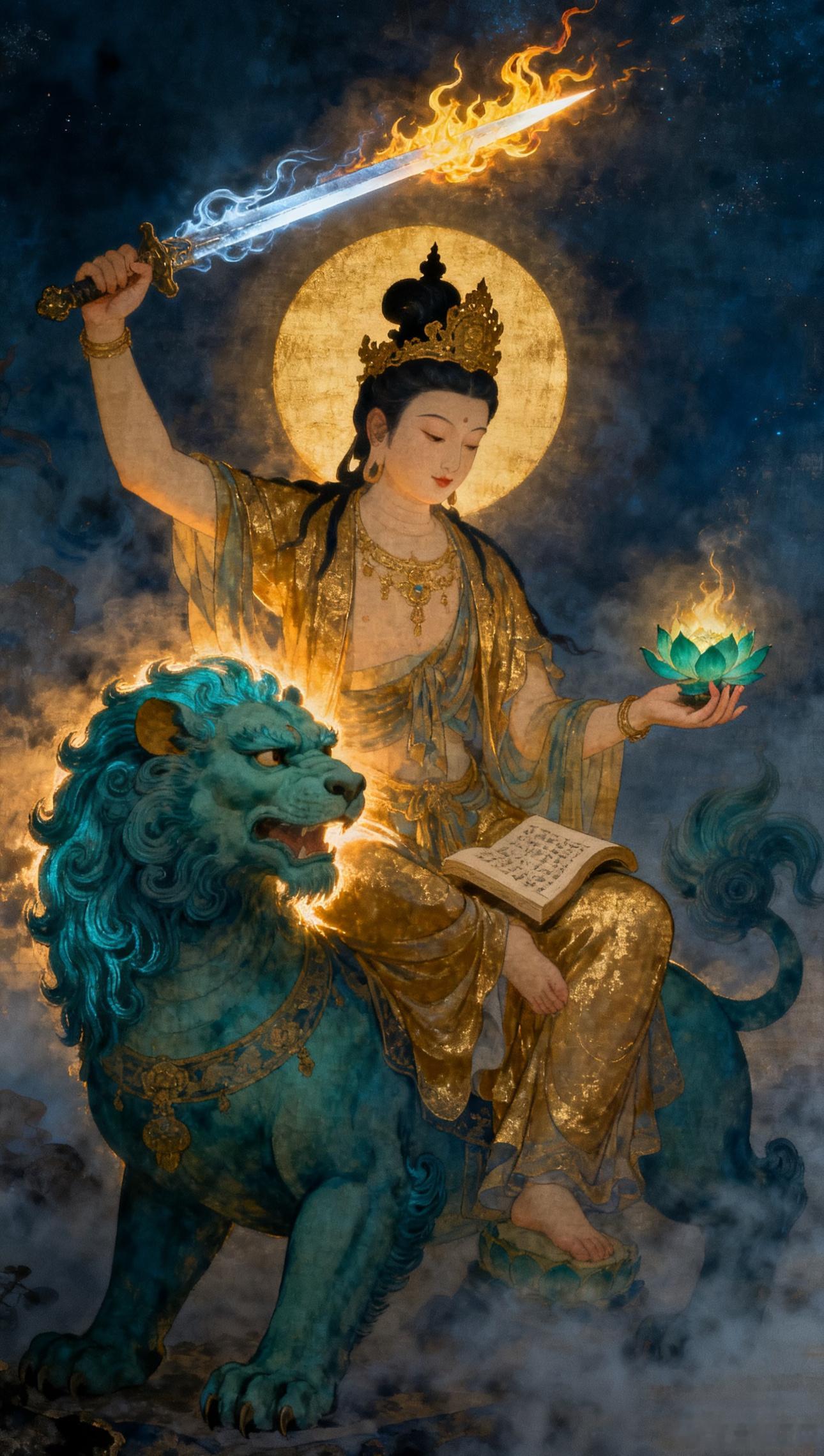 近两日高考，为身边学子礼赞文殊菩萨。庇佑智慧宁静，文思泉涌，超常发挥，达成所愿！