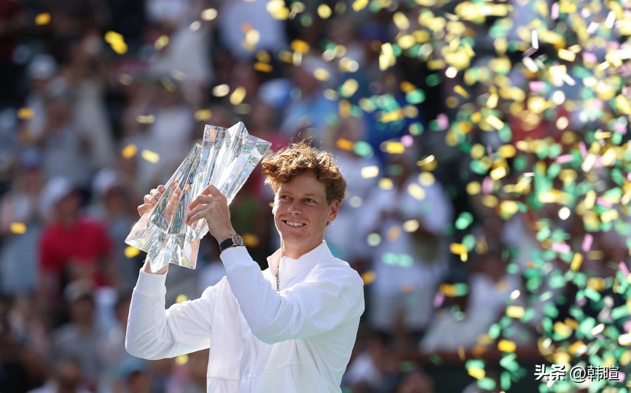 横扫梅德维德夫首次赢得印第安维尔斯大师赛男单冠军之后，辛纳一口气达成了两个成就！