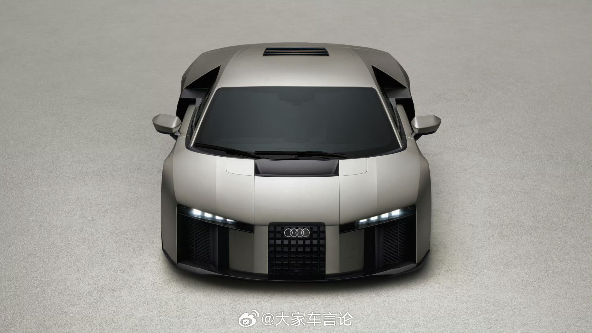 奥迪插混超跑Nuvolari亮相，首台与奥迪Concept C概念车同源设计风格