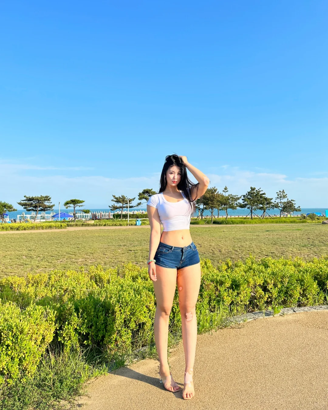 她就是阳光又性感啊