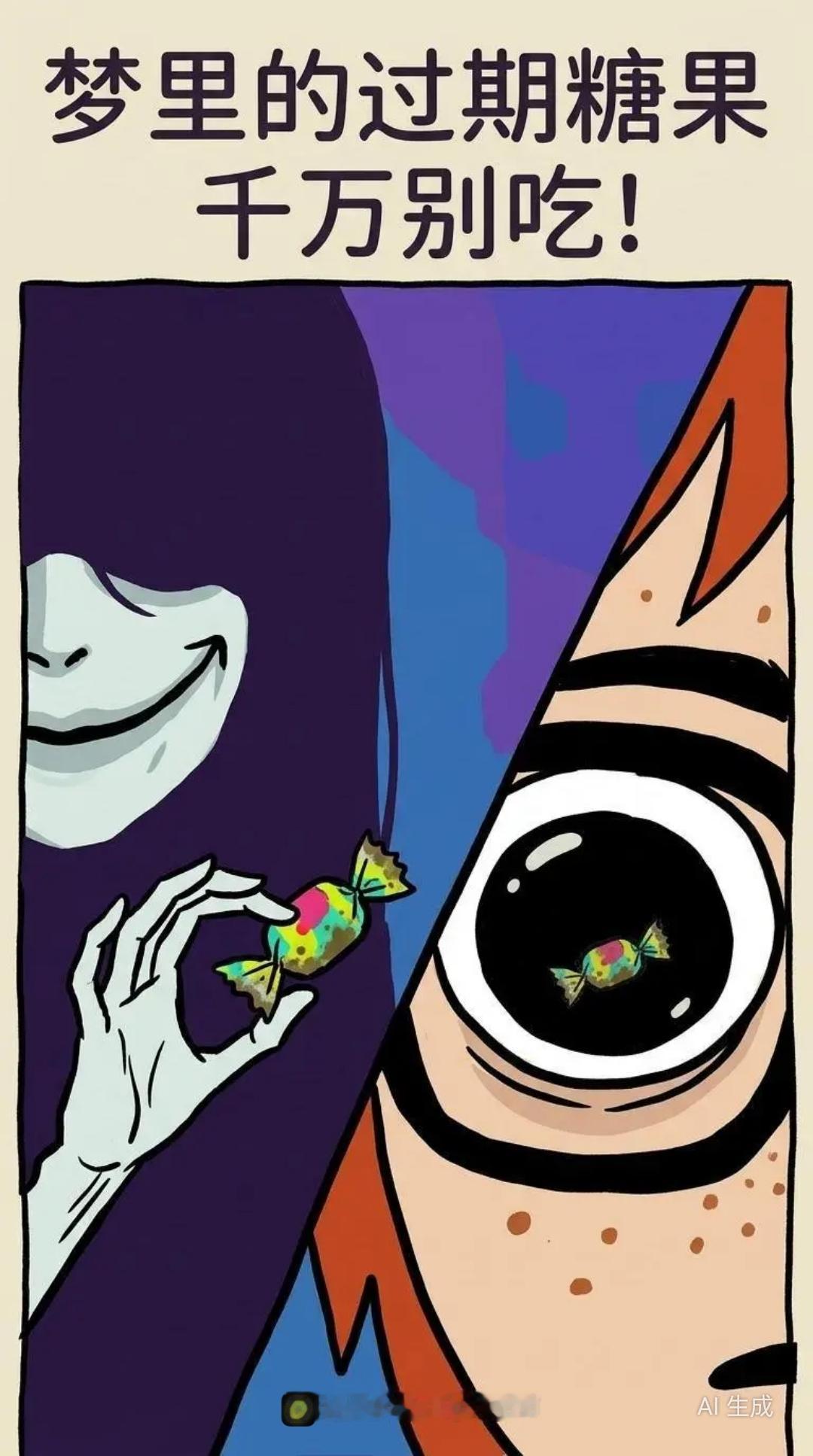 怪糖世界 失眠 漫画 双相情感障碍 生活碎片