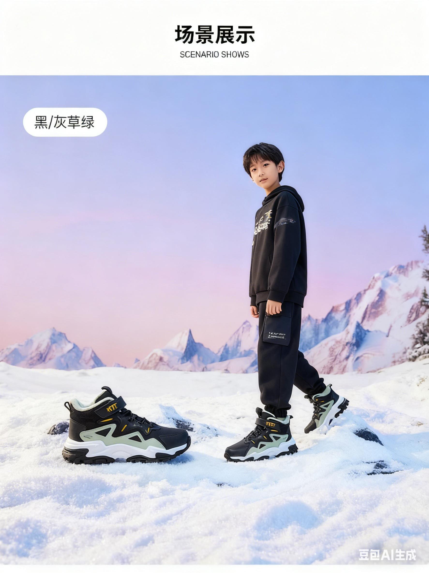 儿童运动鞋 儿童加绒运动鞋儿童棉鞋 儿童二棉鞋 男童运动鞋