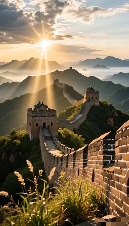 上联：一砖一垒凝青史
下联：万里千辛筑春秋
这副对联对仗工整，意境深远，将砖石垒