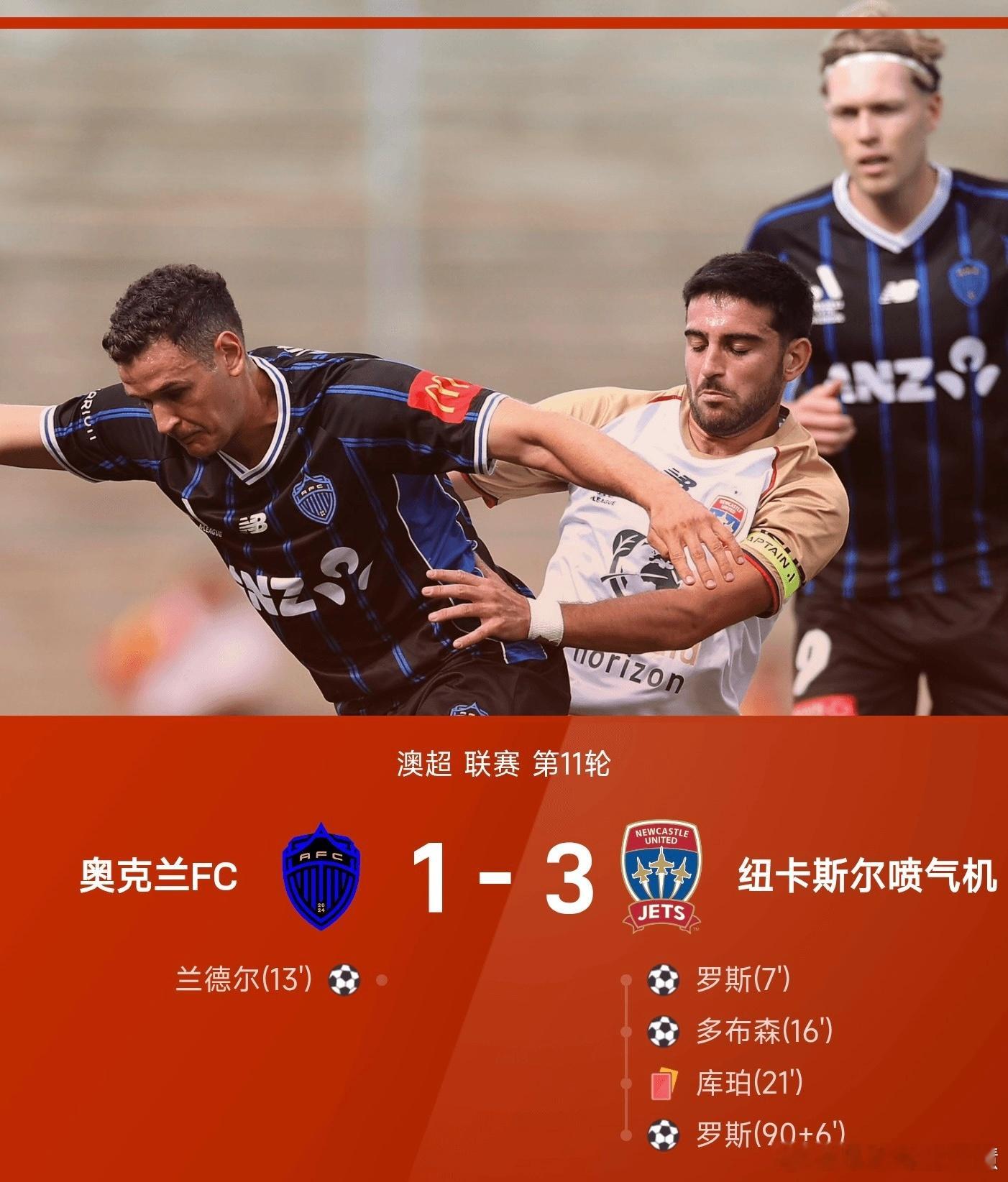 25/26赛季澳超联赛第11轮展开焦点对决，纽卡斯尔喷气机在逆境中爆发，以3-1