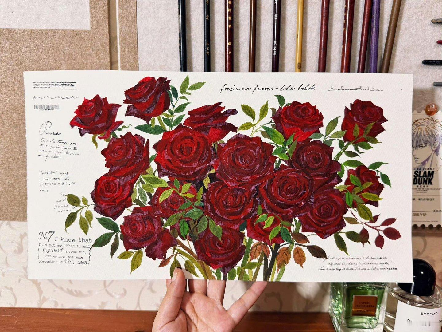我会送你红色玫瑰🌹 ​​​