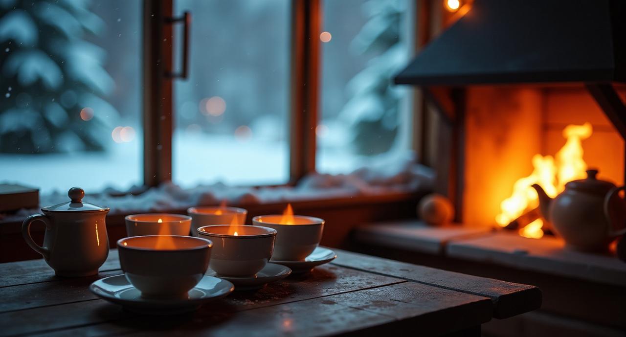 ，营造出一种悠然自得、温馨安静的氛围。整个场景弥漫着宁静与温暖的气息，仿佛时间都