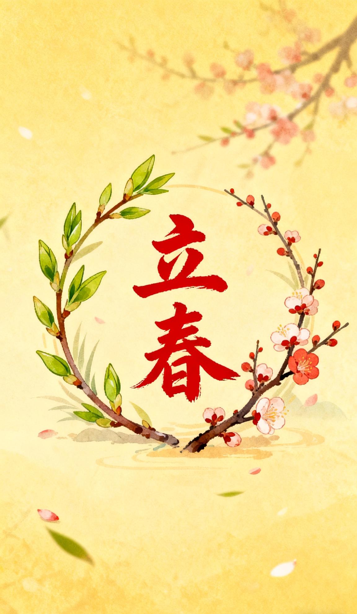 今日立春今日立春，东风送暖，草木萌动。新绿初绽的生机里，满是对春日的期待。愿我们