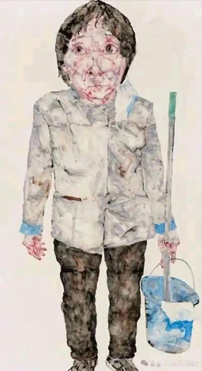 清华美院教授画《保洁大姐》丑化劳动者引众怒，网友用她的画风给她画了自画像 ​​​