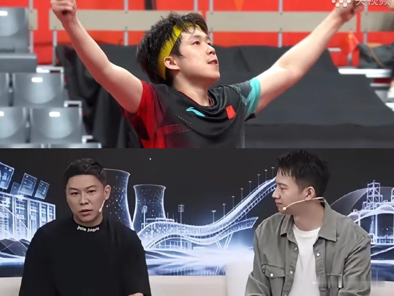 王楚钦昨晚赢得不轻松，
差点就翻车了。
陈玘赛后点破真相，对面排兵布阵是专门挖好