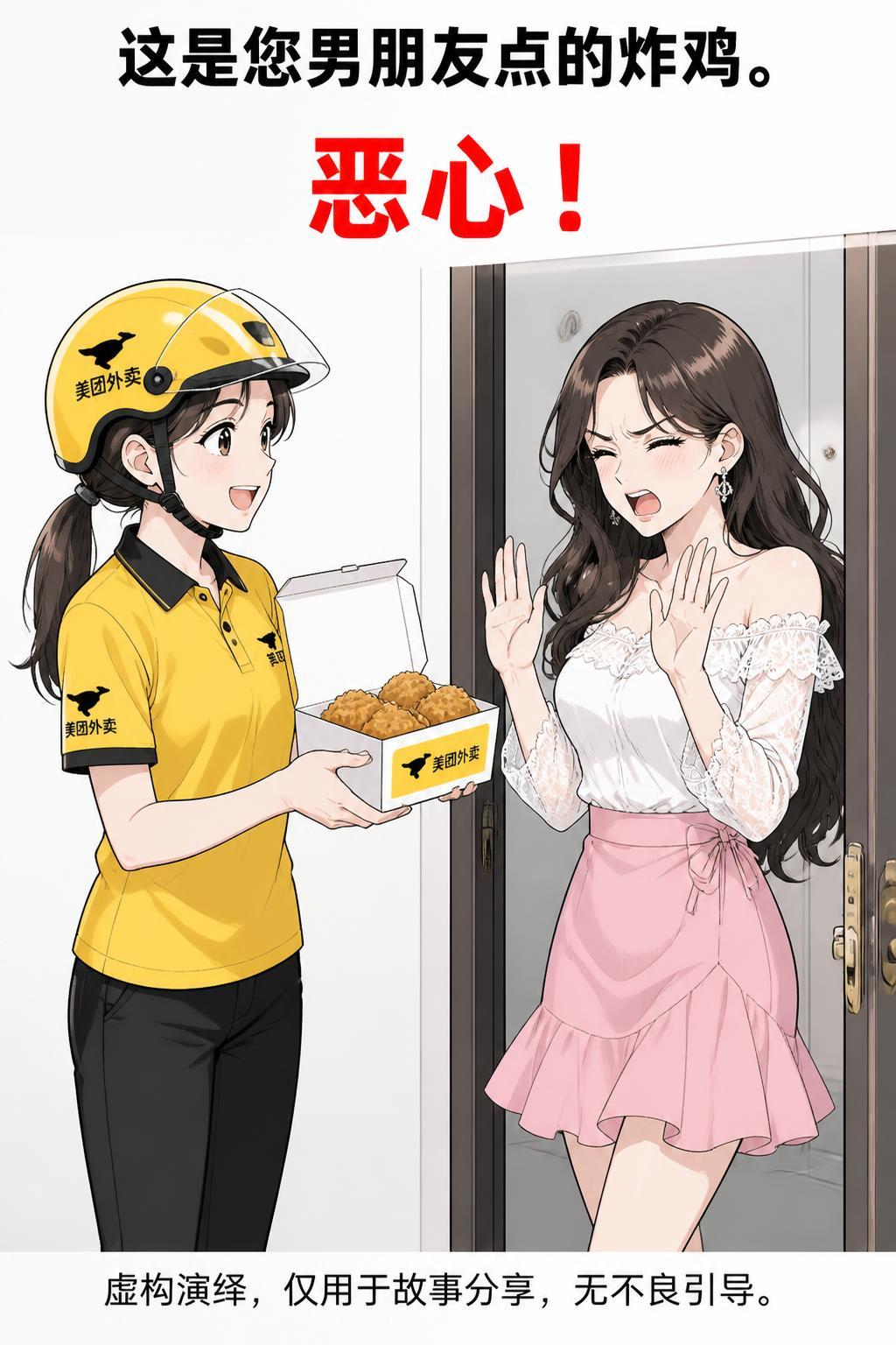 外卖员送餐被拒，接下来的对话让人泪目