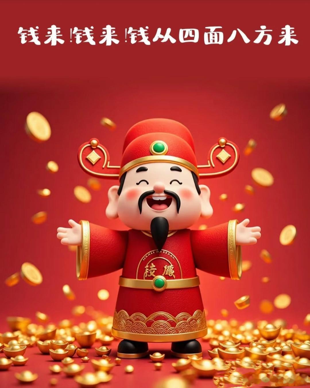 昨夜星光闪闪，今天财气满满，来财、来财，宝们、早安。 