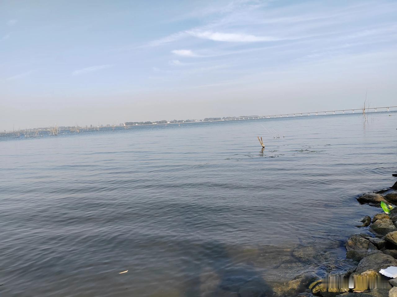 清清的汉江水，我梦牵魂绕的母亲河！

今晨，秋高气爽，风和日丽，我趁着周末的空闲