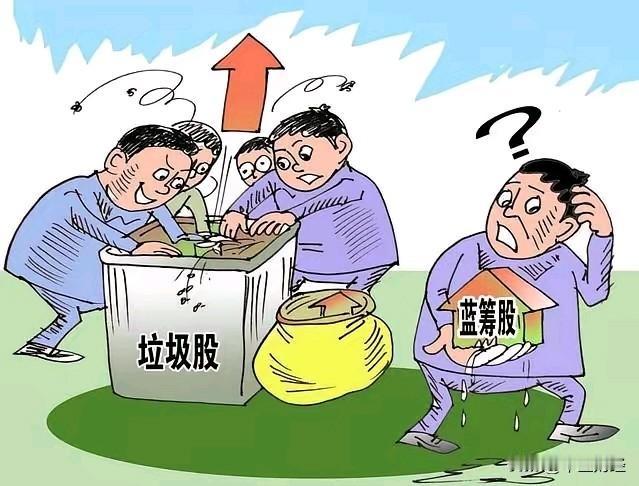 A股市场实在是怪，而这种怪也可能是一种周期阶段的正常现象！

蓝筹股受排挤受冷落