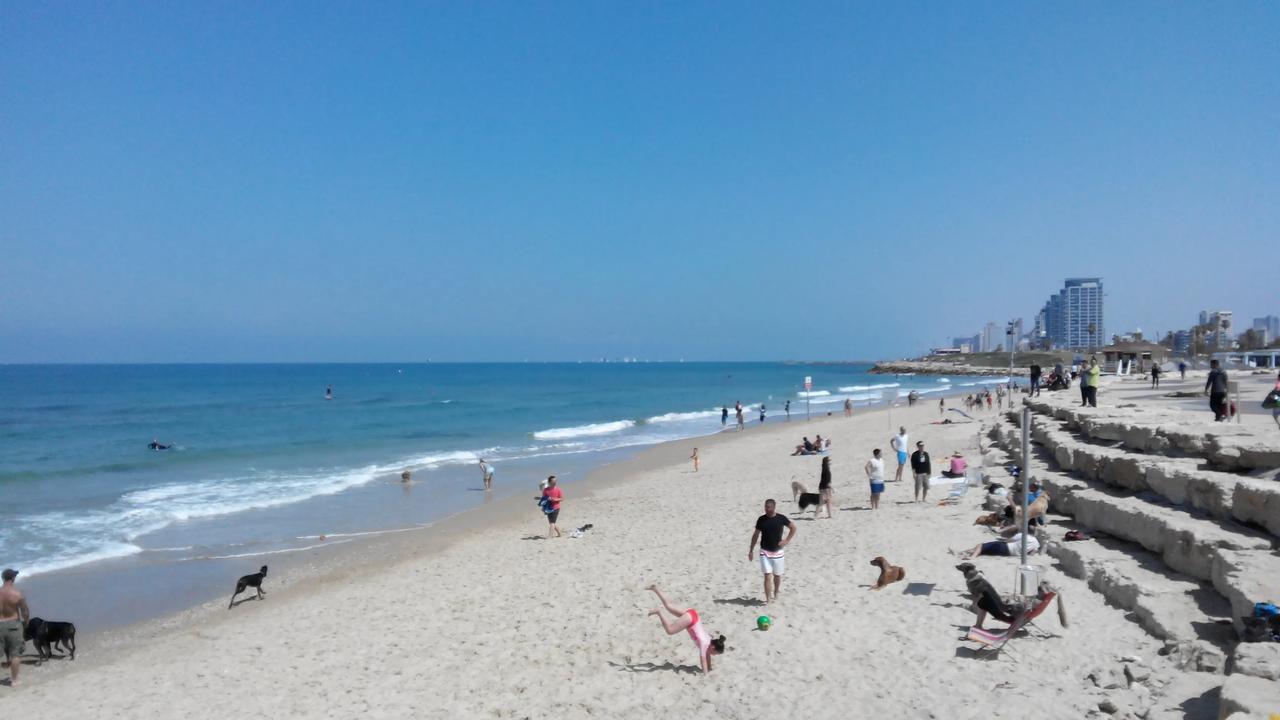 以色列的特拉维夫，地中海的海滩风景。