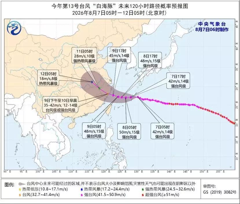 比辽宁省都大的“白海豚”要在哪儿登陆？

“白海豚”是指2026年第13号台风“