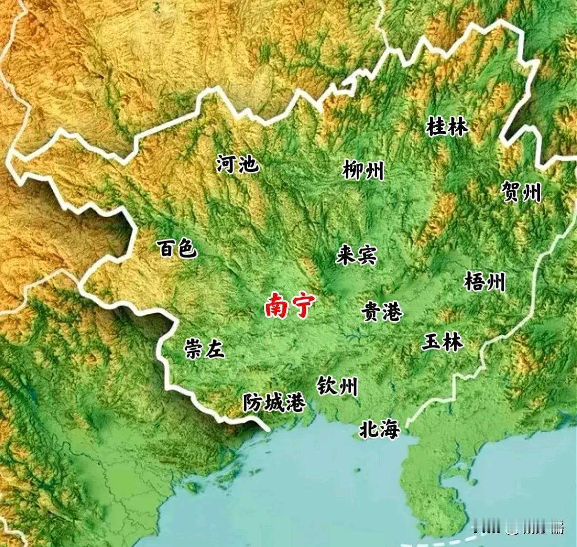 一个震惊的现实：查了一下广西的平原面积，竟然高达4.2万平方千米，在所有南方省份