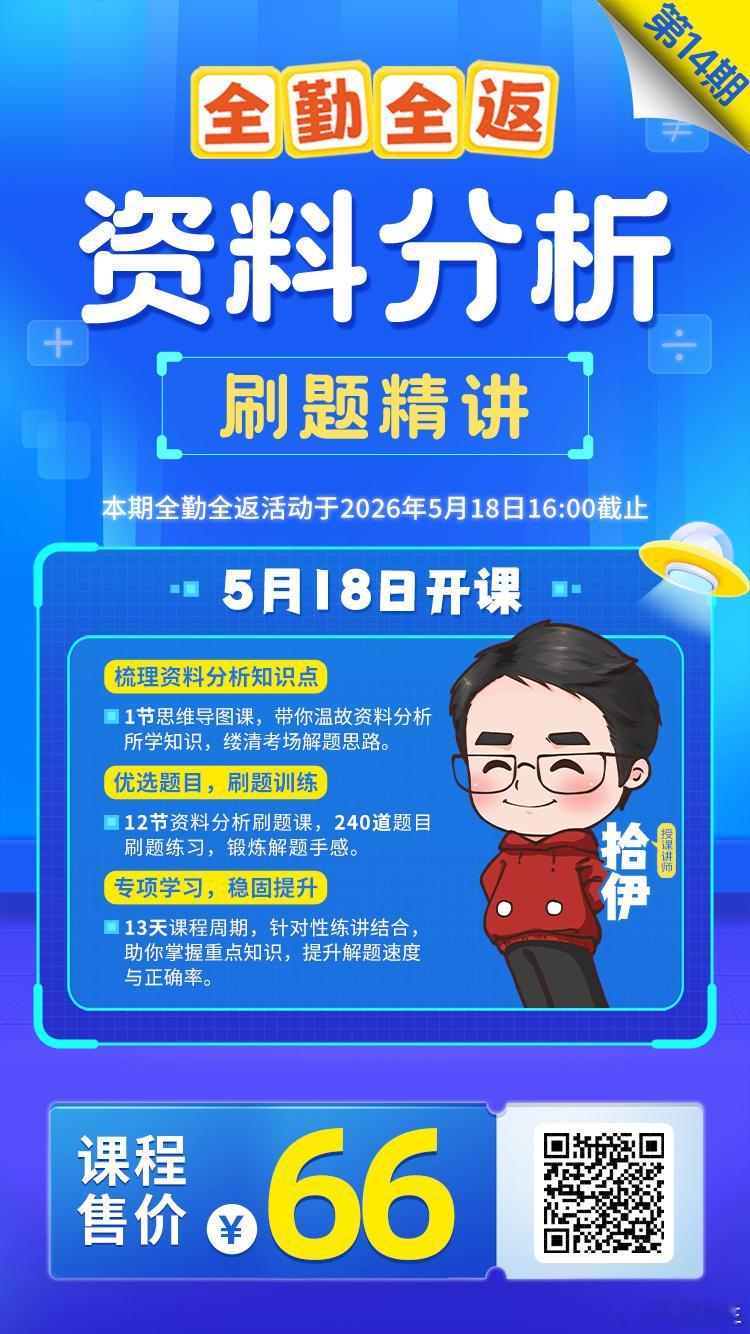最新一期资料分析、速算全勤全返已经上线！ 
