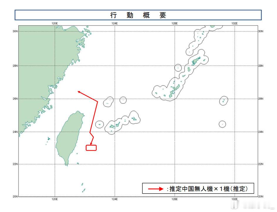 日本统幕监称一架推测是中方的无人机今天经与那国岛和台湾地区之间飞到太平洋，在台湾