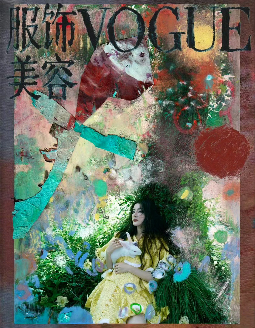 迪丽热巴仲夏夜之梦VOGUE大片恭喜迪丽热巴二登Vogue，解锁首个VOGUE单