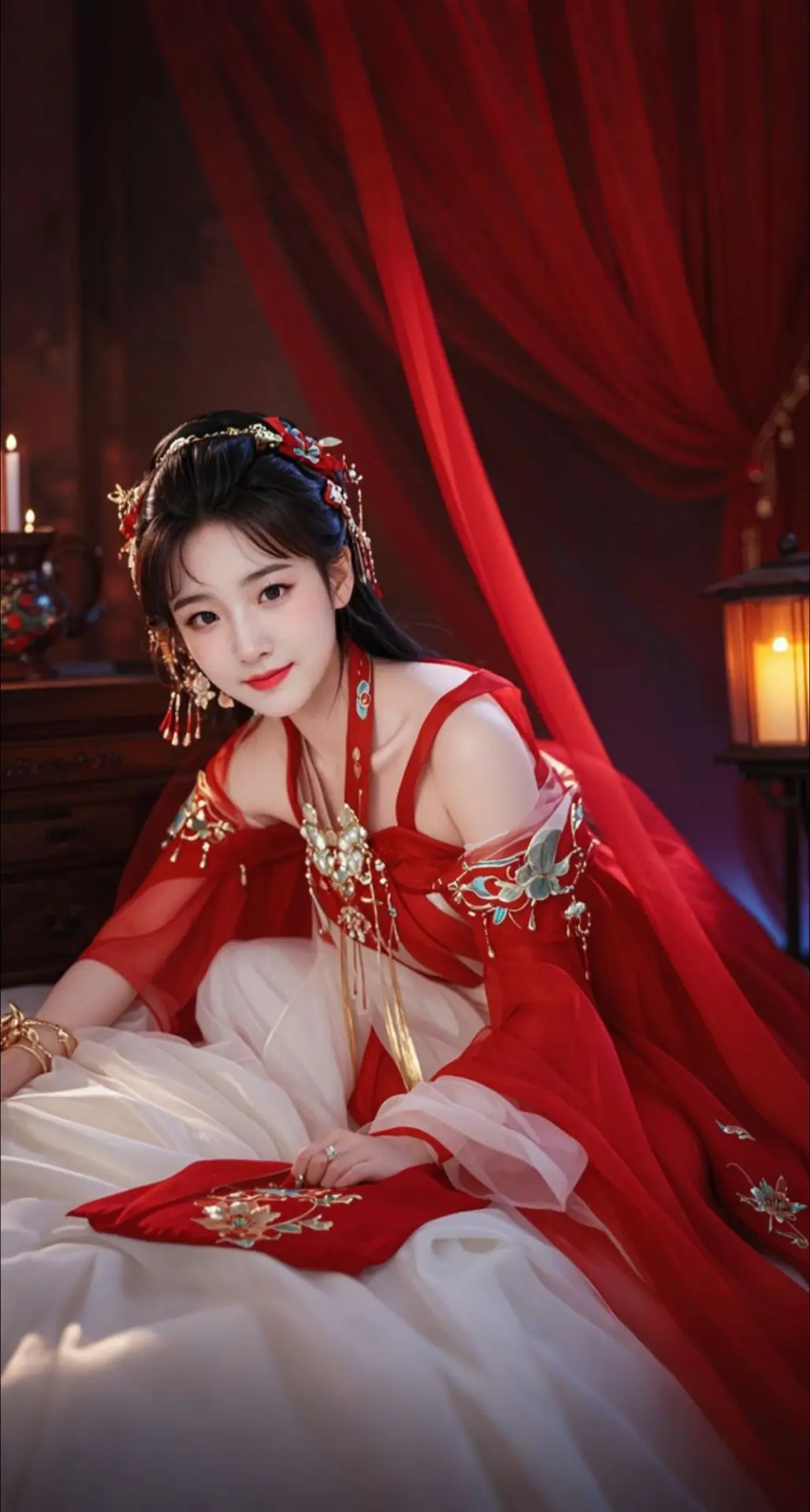 AI扩图 AI红榻妖姬