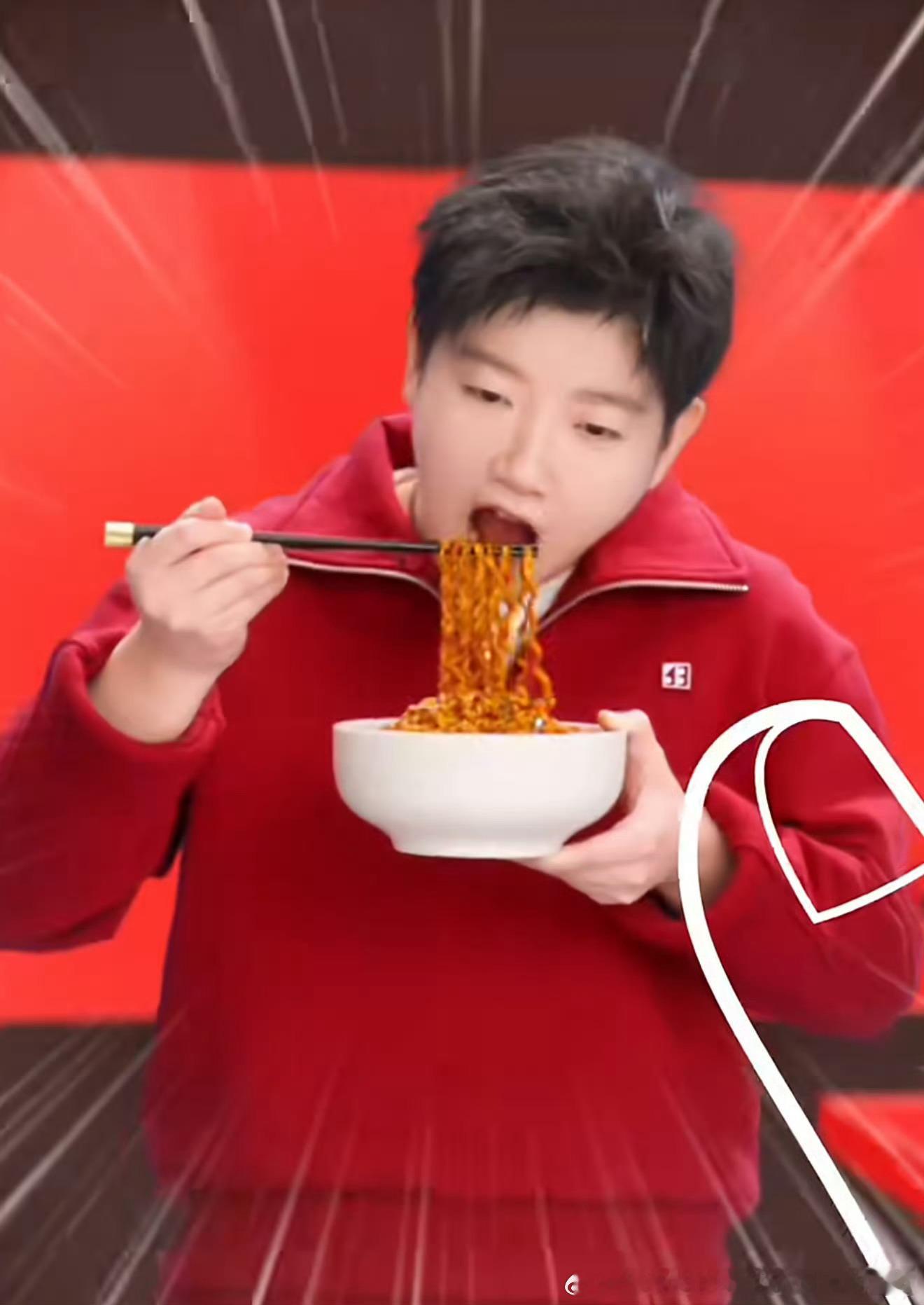 我家莎莎大口吃面中☺️☺️☺️孙颖莎